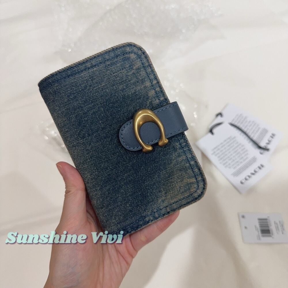 NWT Coach Love Denim Tabby Wallet Dark Indigo CCY23
